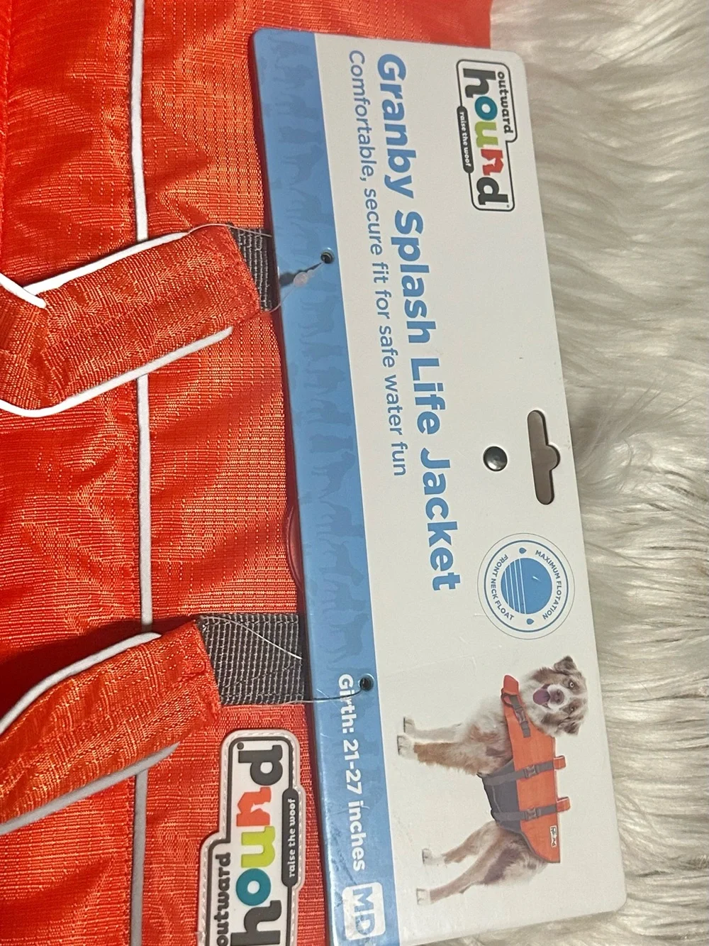 Granby Splash Life Jacket for Small Pets - Bright Orange